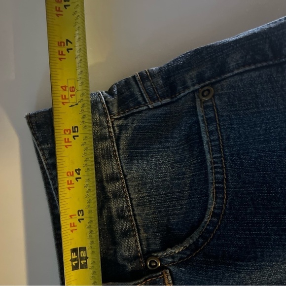 Vintage Tapemeasure Size 10 Straight Leg Blue Denim High Rise Jeans - Picture 9 of 14